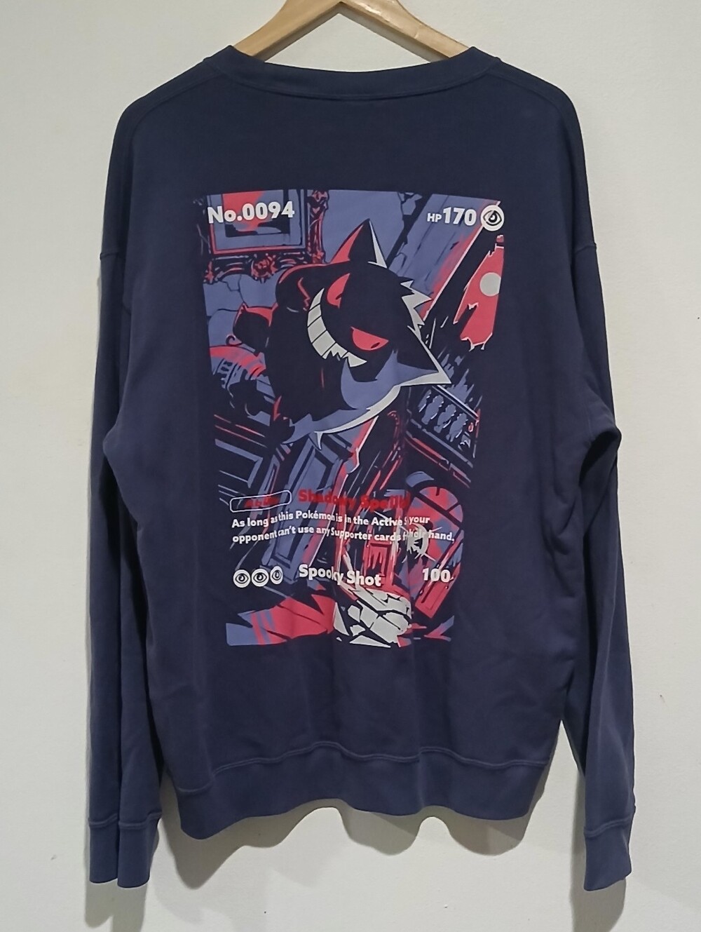 UNIQLO x Pokémon Gengar Graphic Purple sweatshirt Unisex Size: L